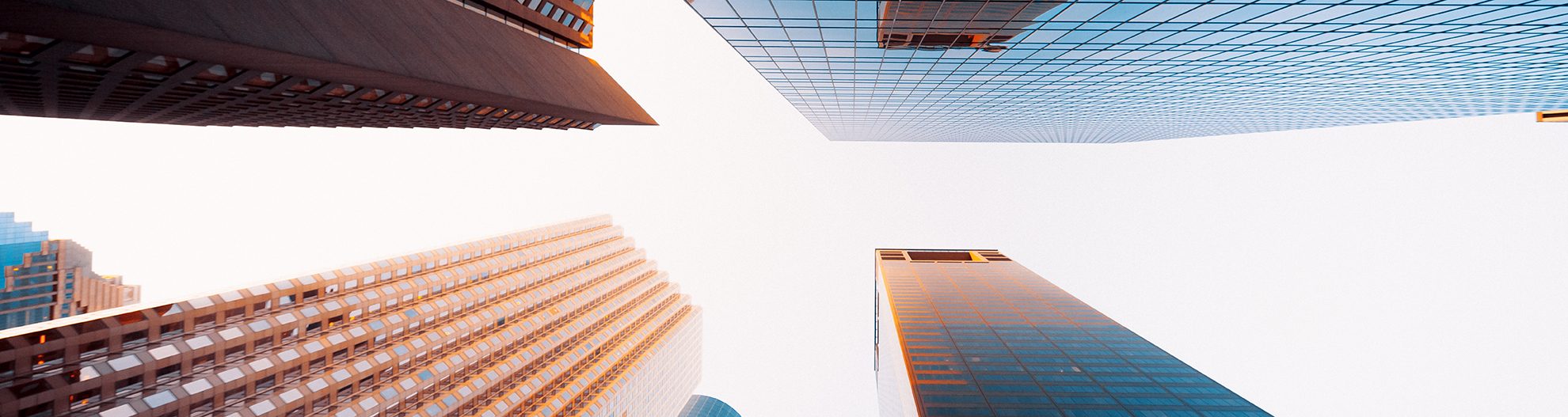 Looking up in downtown Houston,Texas